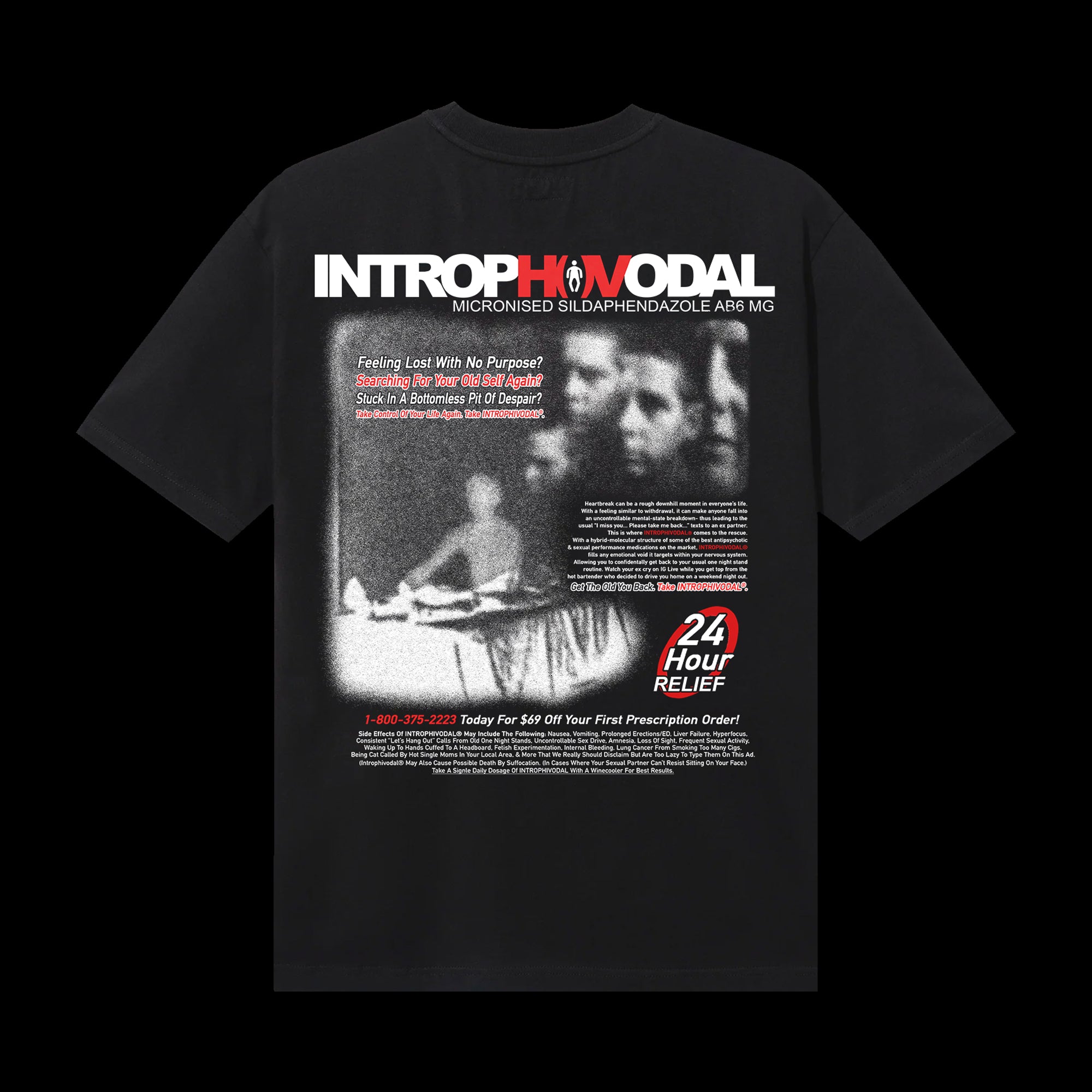 Introphivodal Black Tee