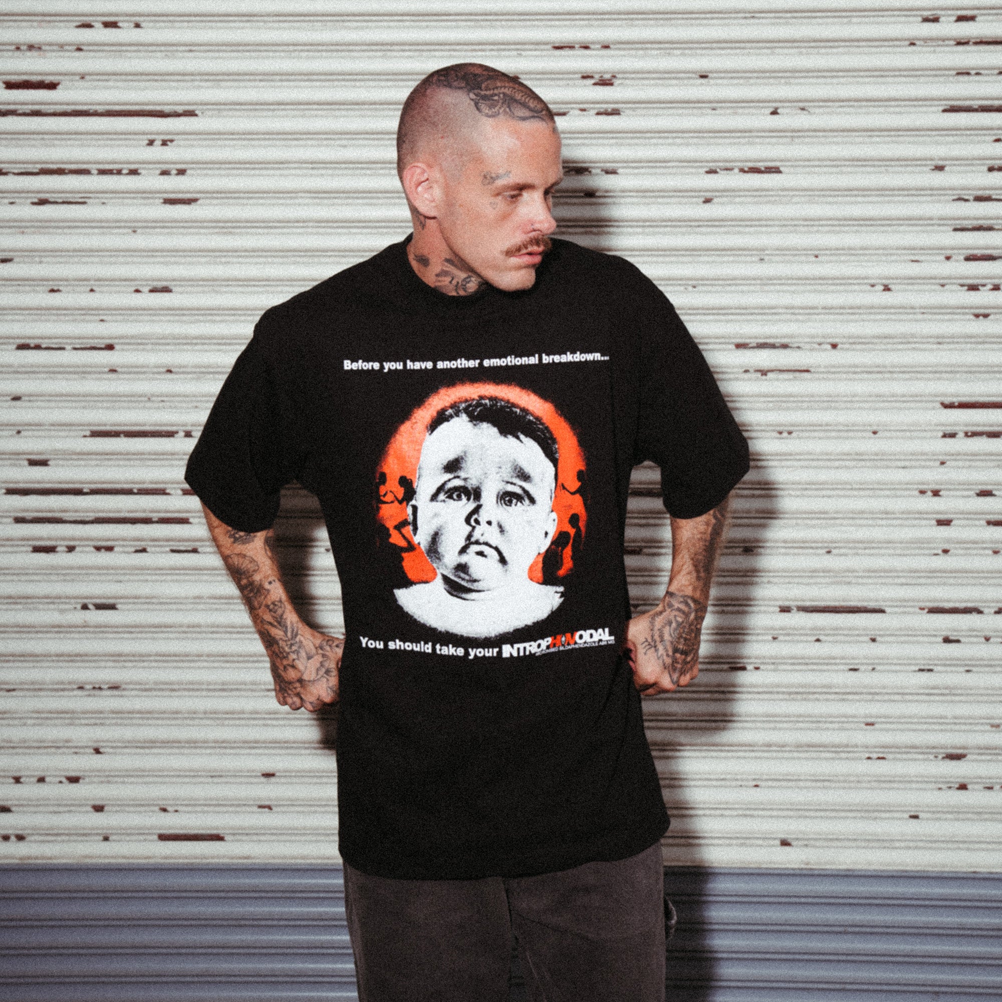 Introphivodal Black Tee