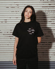 Life On Repeat Black Tee