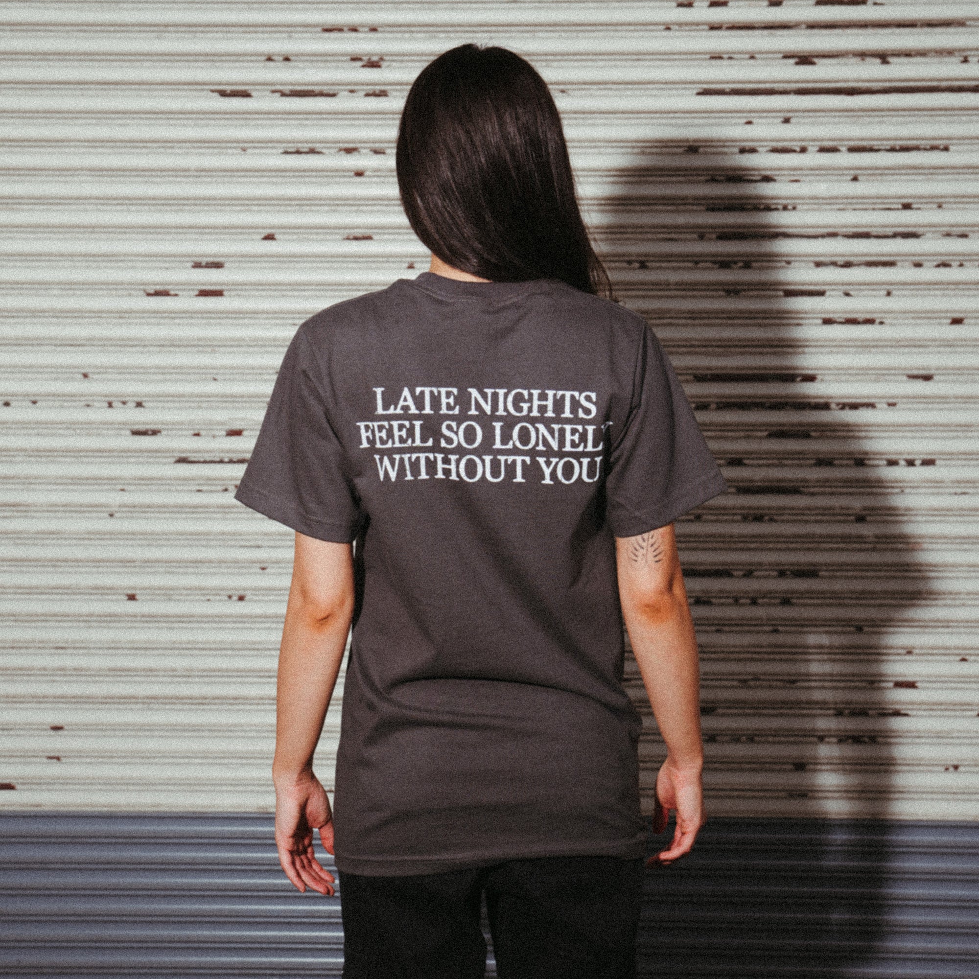 Late Nights Grey Tee