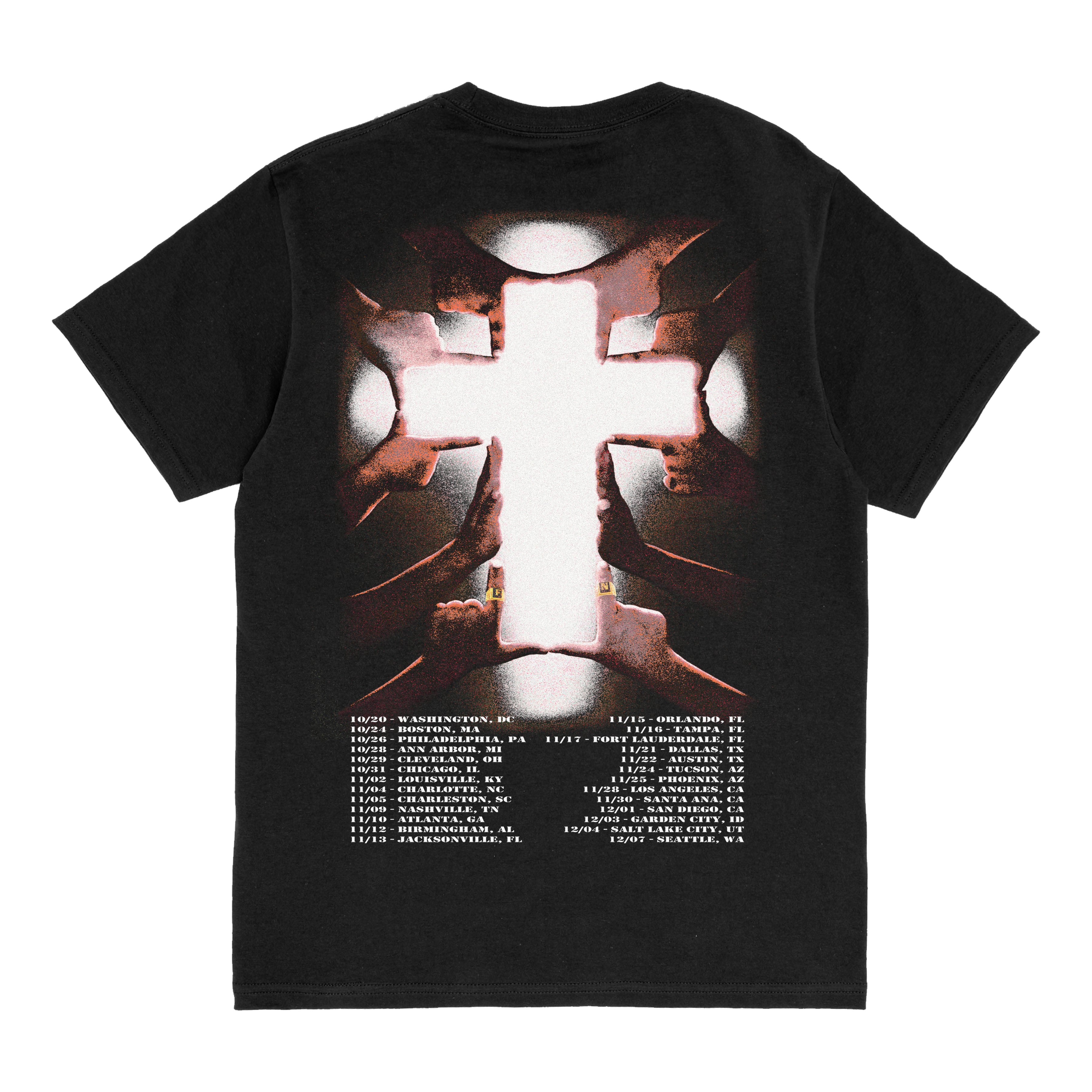 USA 2025 Tour T-Shirt (Black) – Fat Nick Store