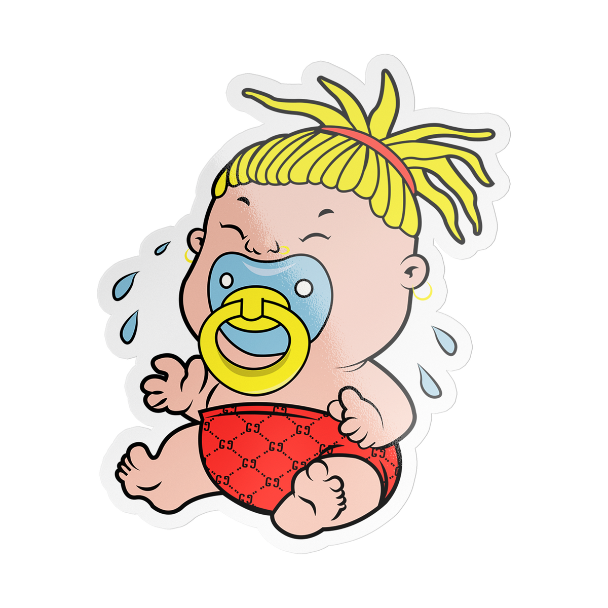 Crying Baby Sticker – Fat Nick Store